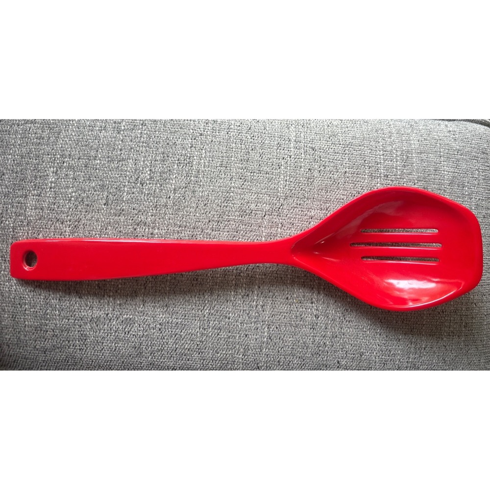 Red Melamine Slotted Spoon S‎ Spoon Kitchen Utensil Cooking Serving Tool